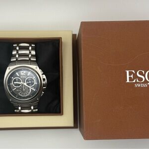 ESQ BY MOVADO Bracer 07301333 Chronograph Men's Watch with Box and Papers